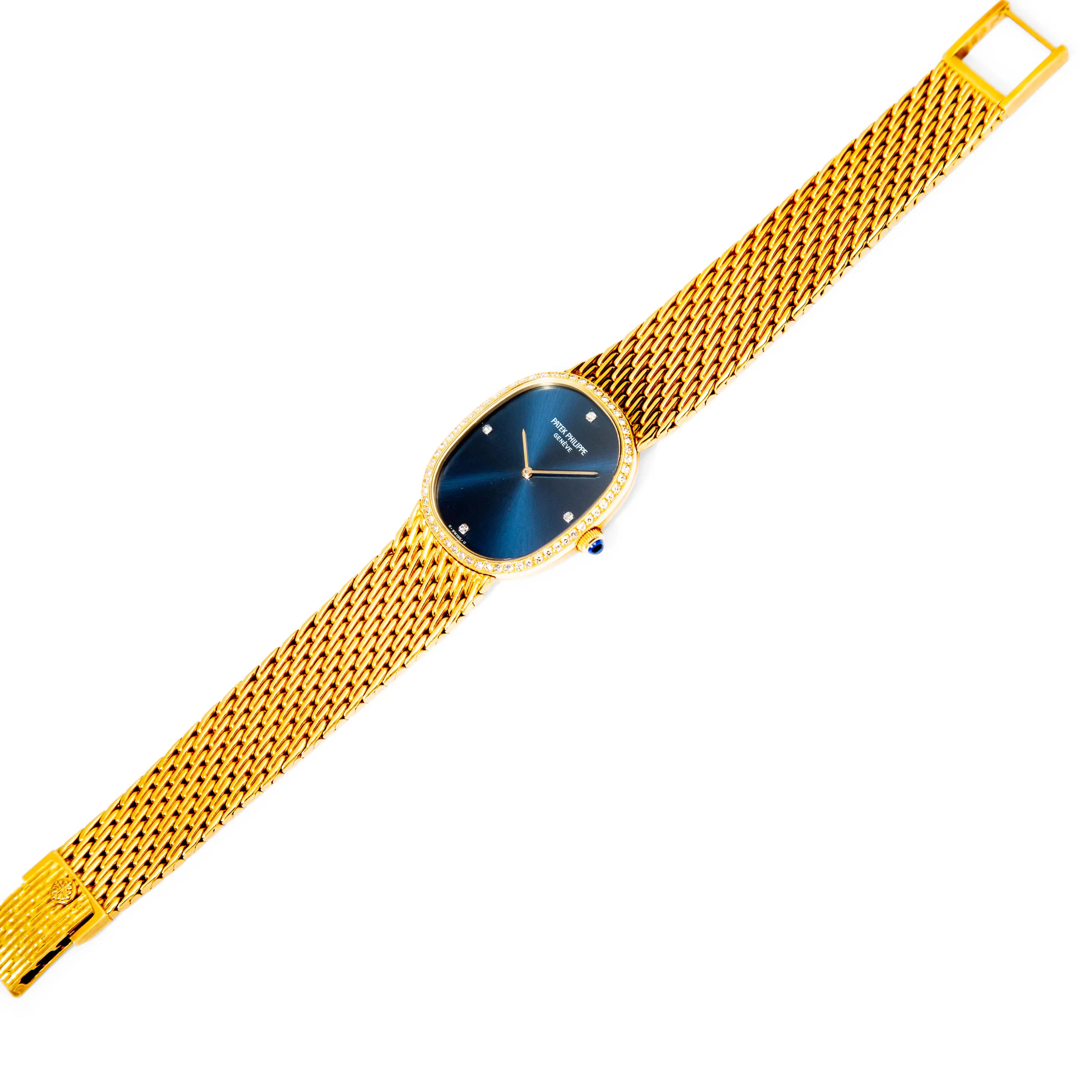 Patek Philippe Ellipse 3849/8 27mm Yellow gold Blue