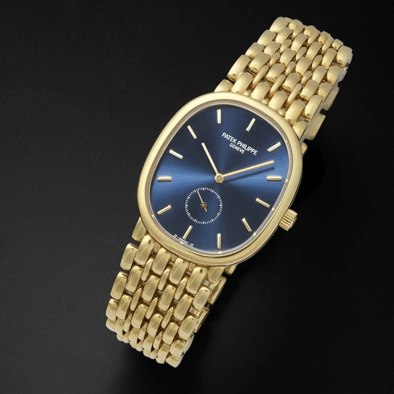 Patek Philippe Ellipse 3978J 28mm Yellow gold Blue