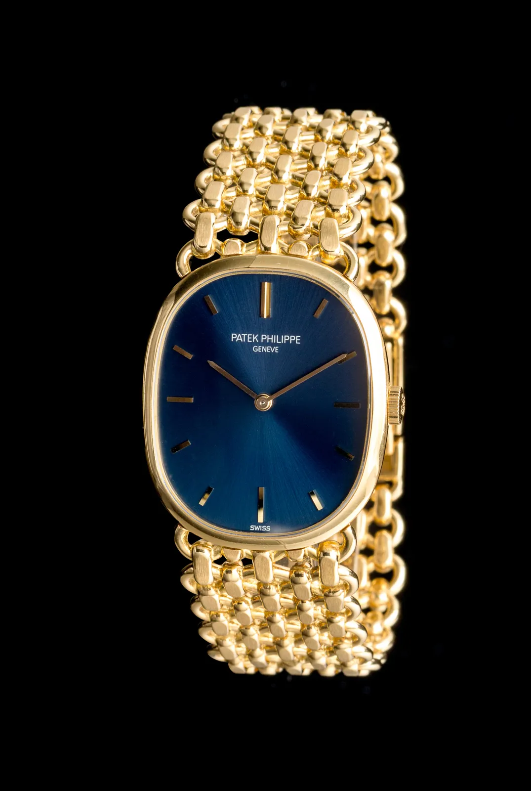 Patek Philippe Golden Ellipse 3648/1 27mm Yellow gold Blue