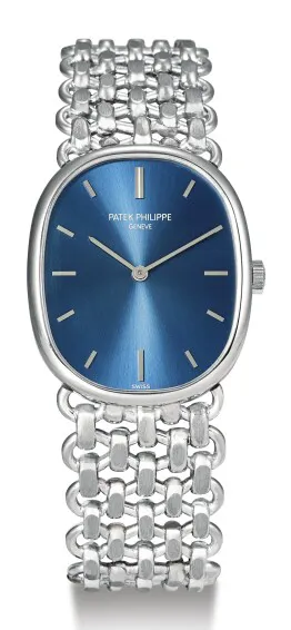 Patek Philippe Golden Ellipse 3648/1 27mm White gold Blue