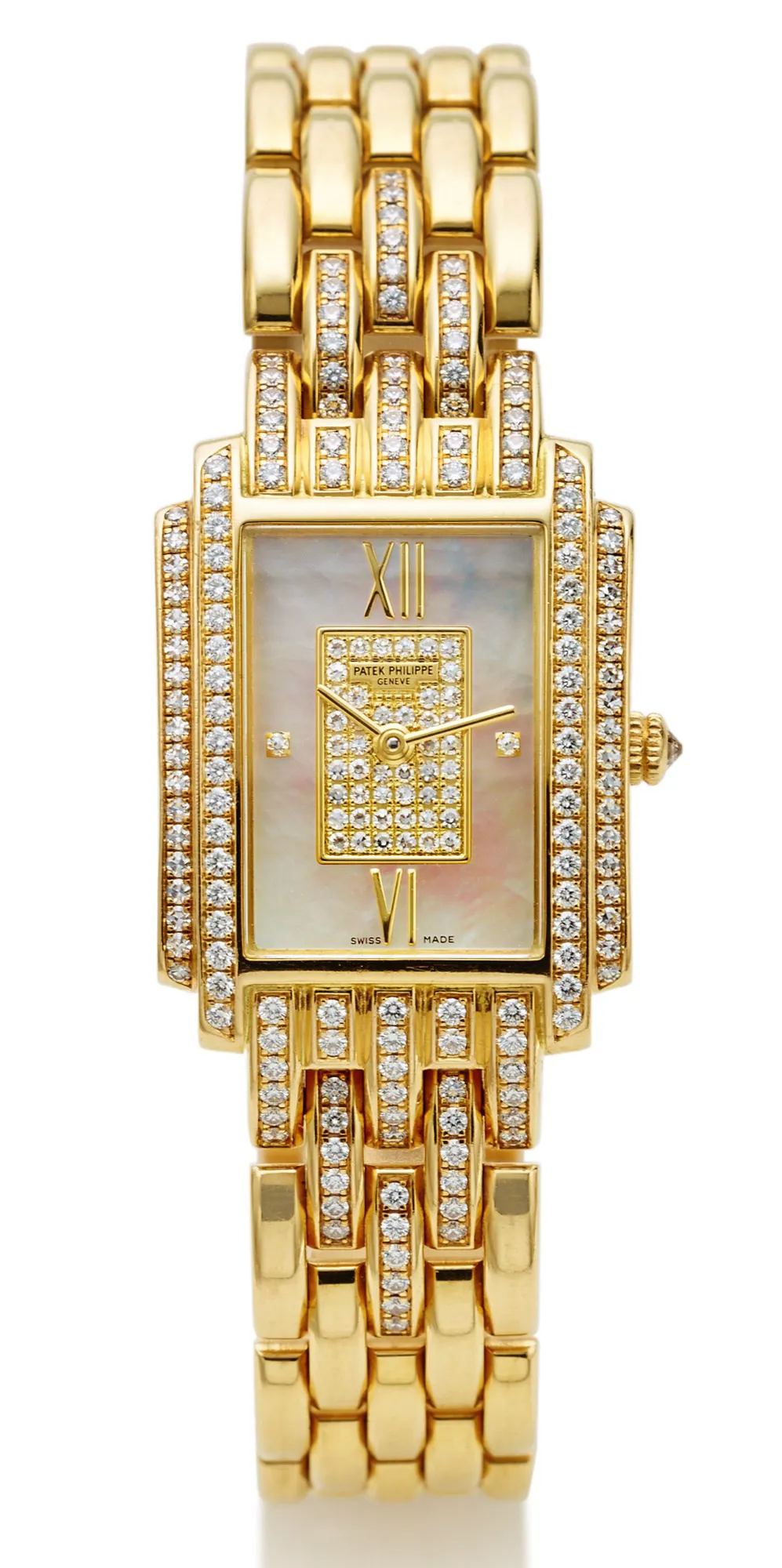 Patek Philippe Gondolo 4825/120J 22mm Yellow gold Mother-of-pearl & diamond-set