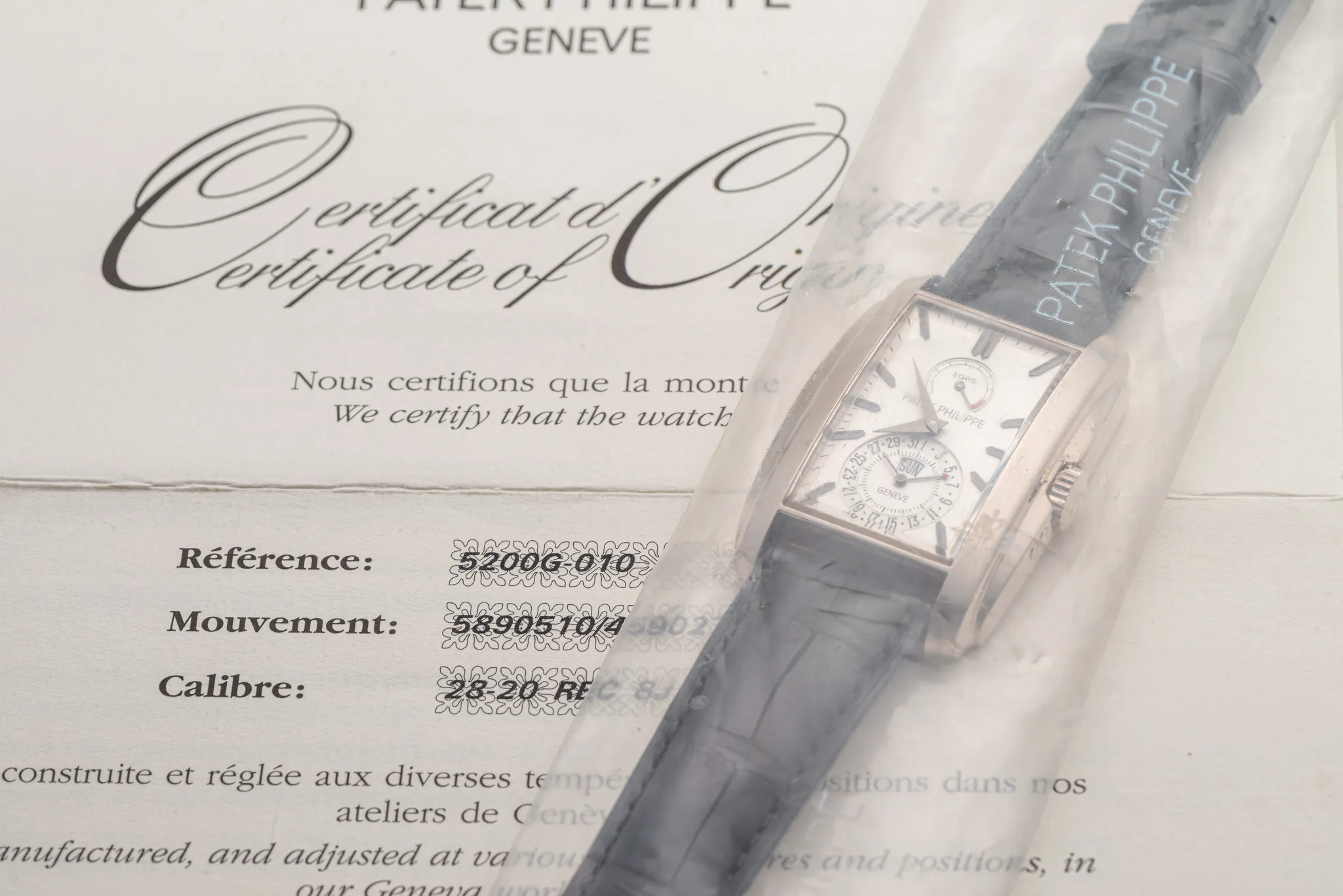 Patek Philippe Gondolo 5200G 32mm White gold Silver