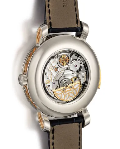 Patek Philippe Perpetual Calendar 5104 43mm Platinum and Rose gold Skeletonized 2