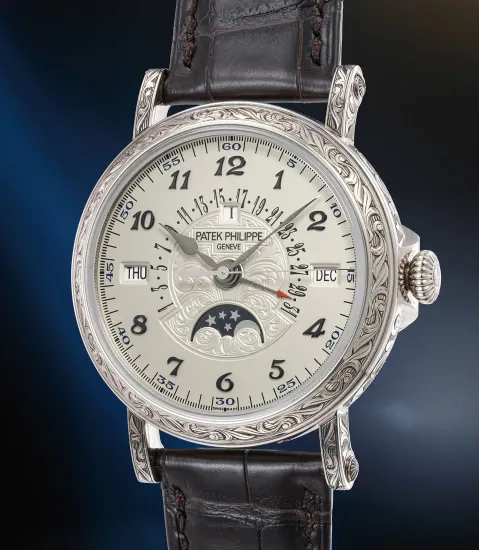 Patek Philippe Perpetual Calendar 5160/500G 38mm White gold Silver