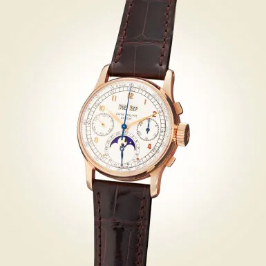 Patek Philippe Perpetual Calendar Chronograph 1518 35mm Rose gold Silver 7