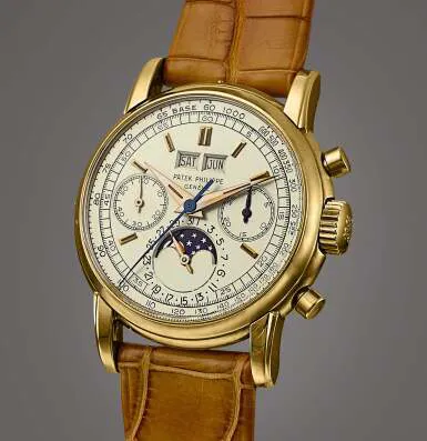 Patek Philippe Perpetual Calendar Chronograph 2499 37.5mm Yellow gold Silver