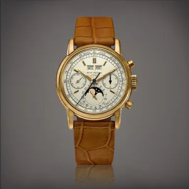 Patek Philippe Perpetual Calendar Chronograph 2499 37.5mm Yellow gold Silver 1