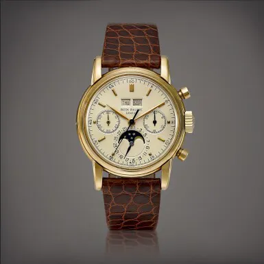 Patek Philippe Perpetual Calendar Chronograph 2499 37mm Yellow gold Silver 1