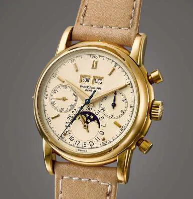 Patek Philippe Perpetual Calendar Chronograph 2499 37mm Yellow gold Silver