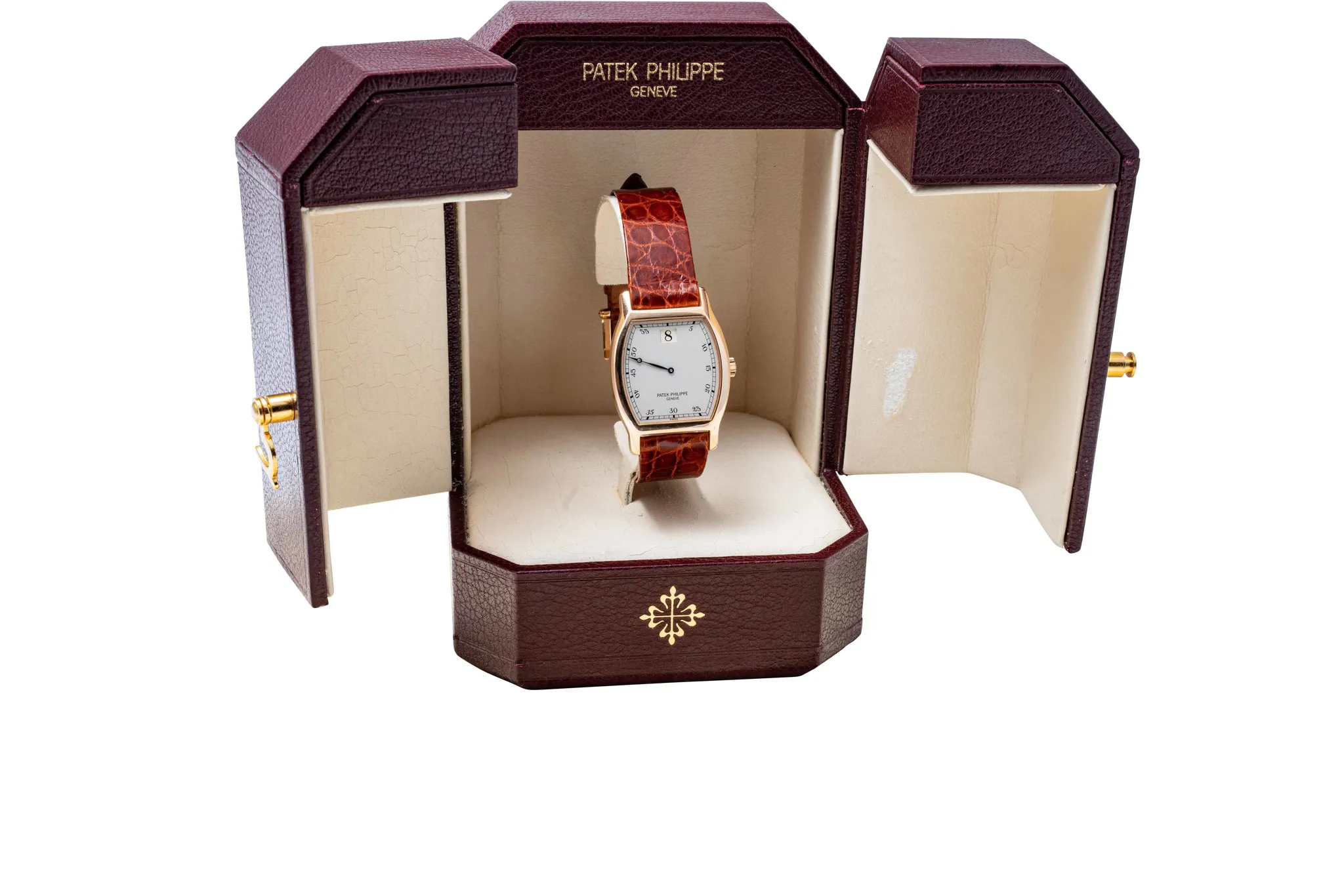 Patek Philippe JUMP HOUR 3969 28mm Rose gold Silver