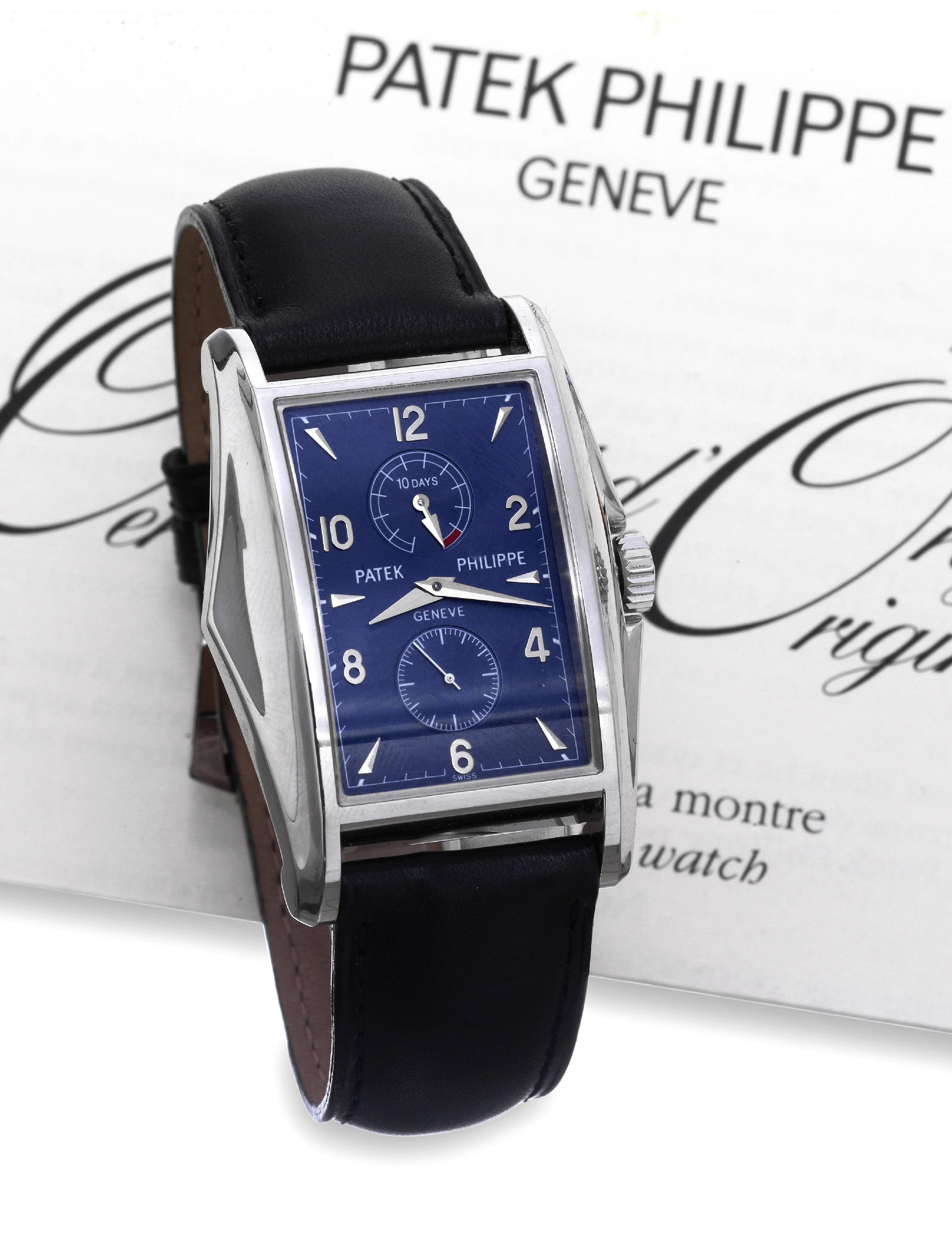 Patek Philippe Gondolo 5100G 34mm White gold Navy blue