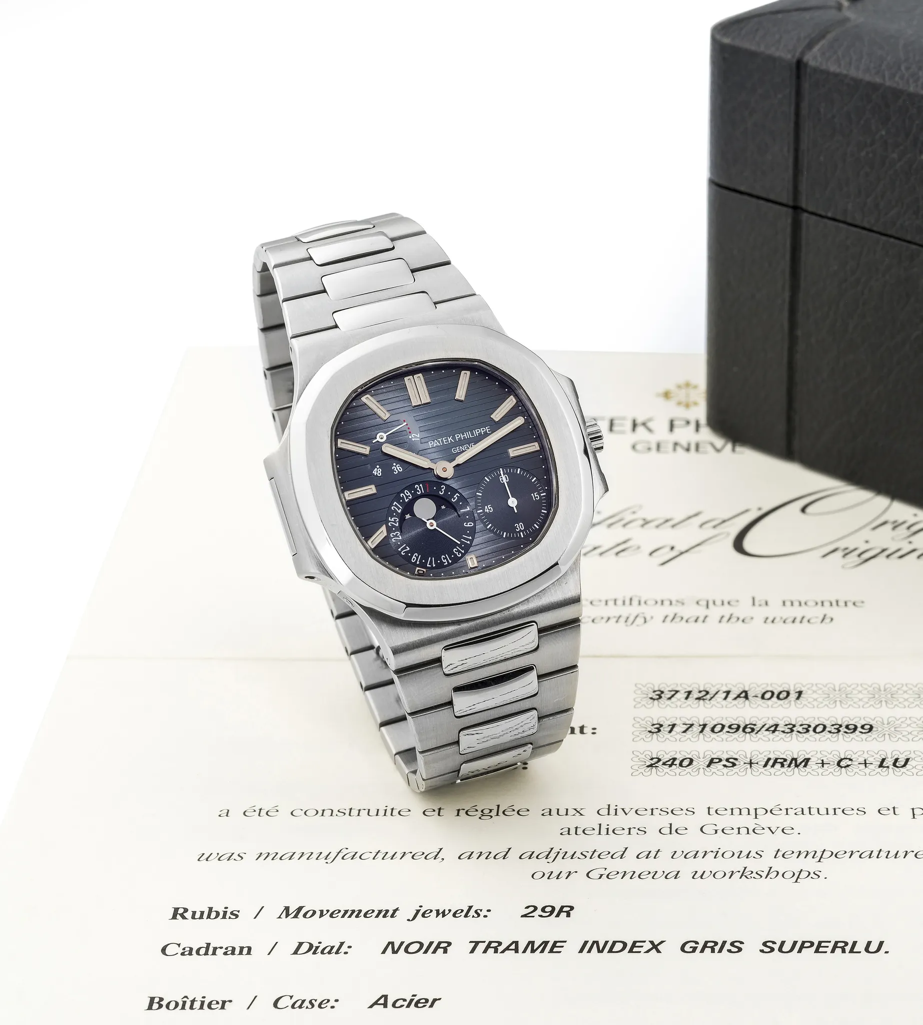 Patek Philippe Nautilus 3712/1A 42mm Stainless steel Black