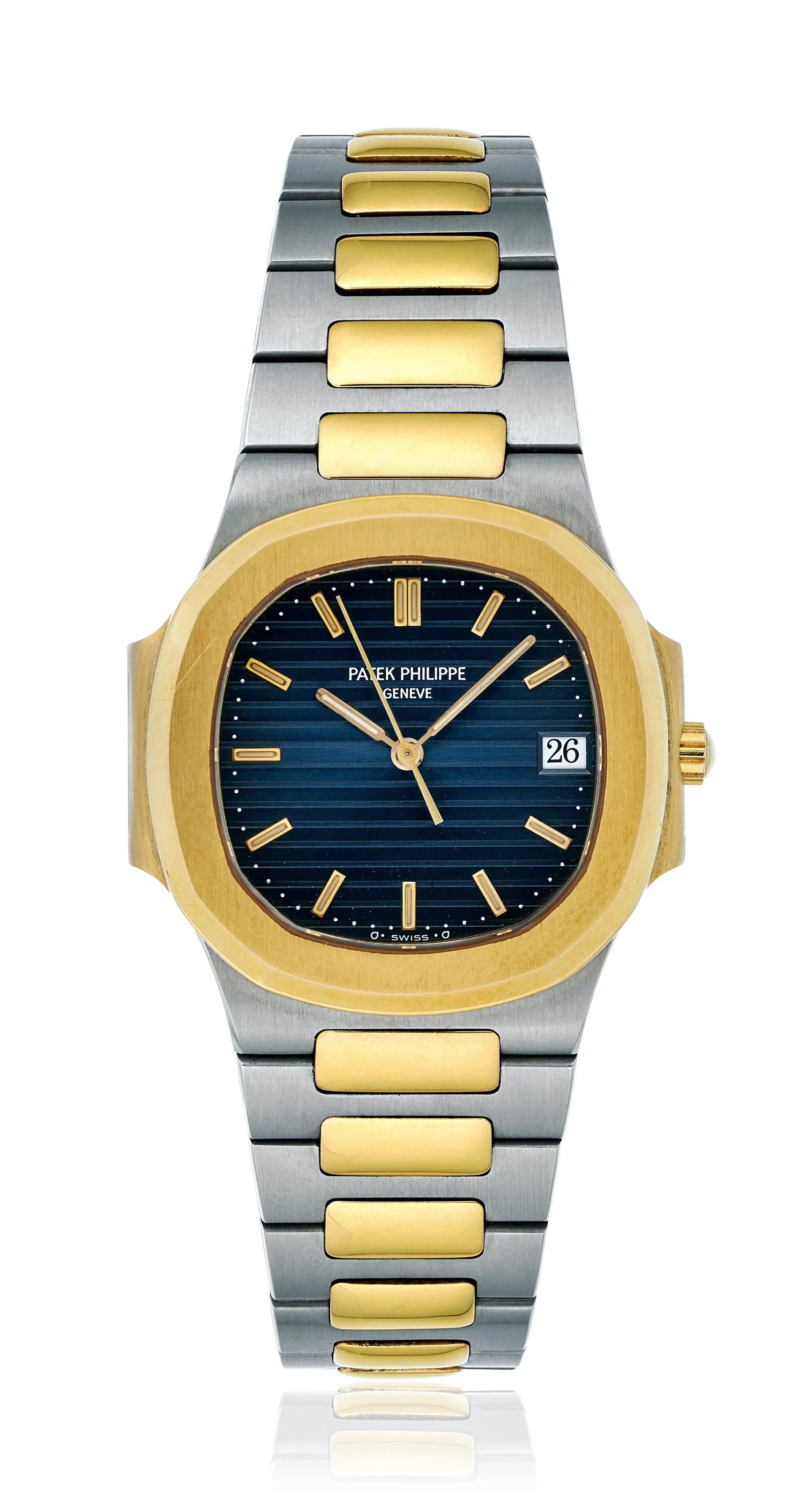 Patek Philippe Nautilus 3900 32mm Yellow gold and Stainless steel Blue