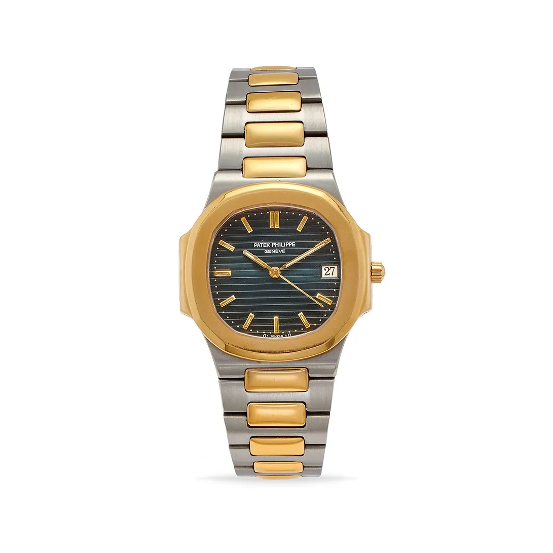 Patek Philippe Nautilus 3900 32mm Yellow gold and Stainless steel Blue