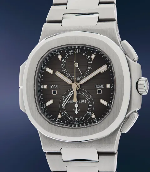 Patek Philippe Nautilus Travel-Time Chronograph 5990/1A-001 42.5mm Stainless steel Black