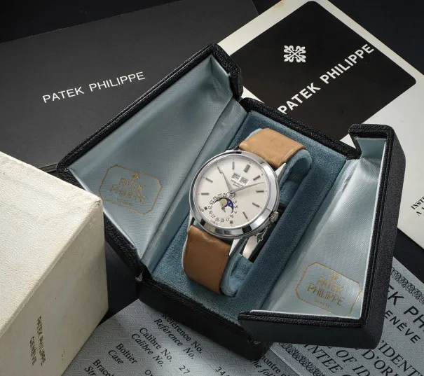 Patek Philippe Perpetual Calendar 3448 37.5mm White gold Luminous 4