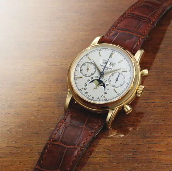 Patek Philippe Perpetual Calendar Chronograph 2499/100 38mm Yellow gold Silver