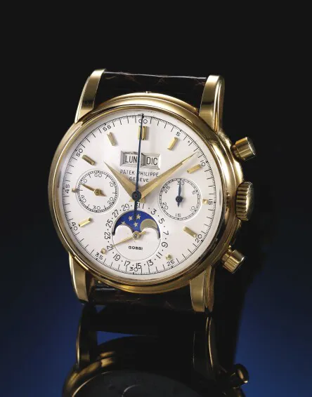 Patek Philippe Perpetual Calendar Chronograph 2499 38mm Yellow gold Silver