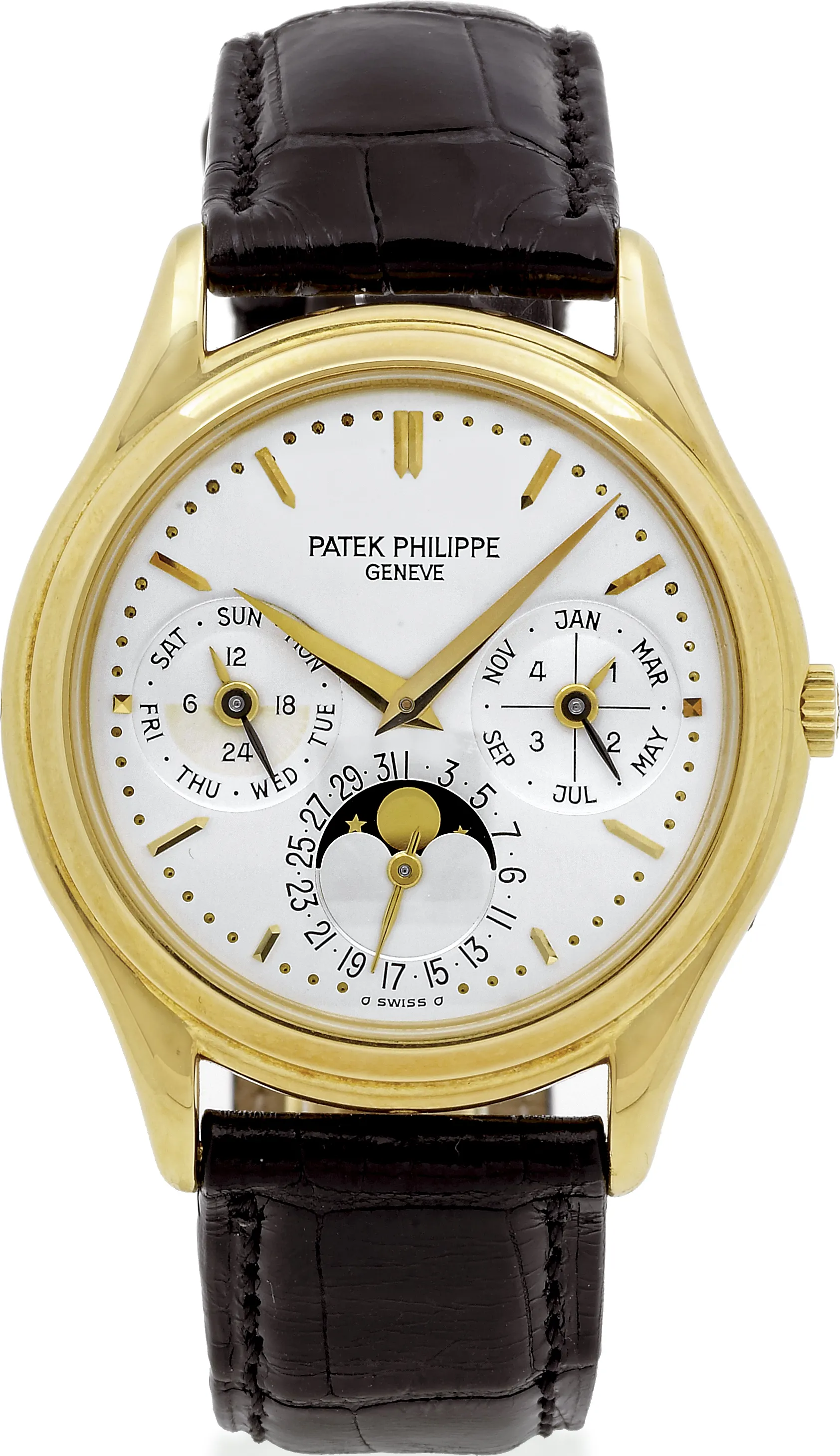 Patek Philippe Perpetual Calendar 3940J 36mm Yellow gold Silver