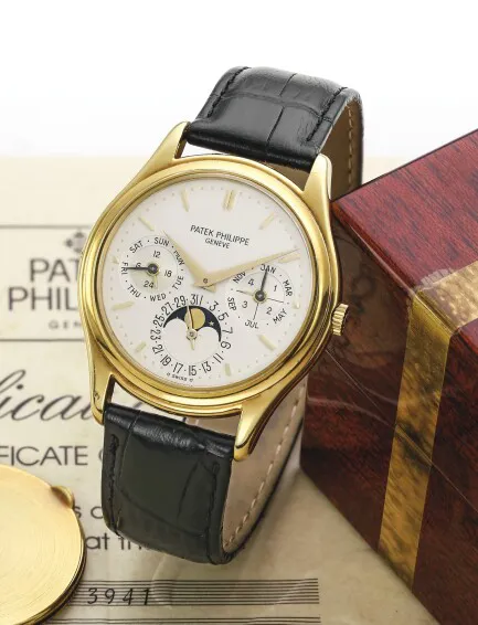 Patek Philippe Perpetual Calendar 3941 36mm Yellow gold Silver