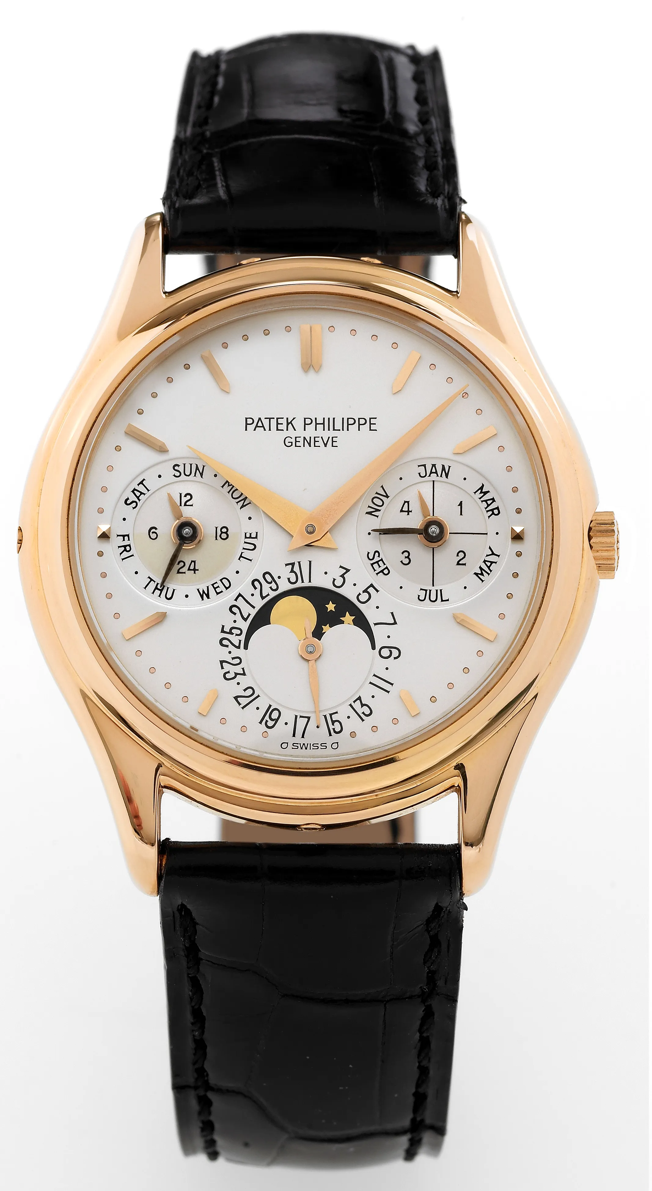 Patek Philippe Perpetual Calendar 3941 36mm Rose gold Silver