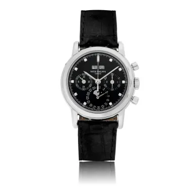 Patek Philippe Perpetual Calendar Chronograph 3970EP 36mm Platinum Black