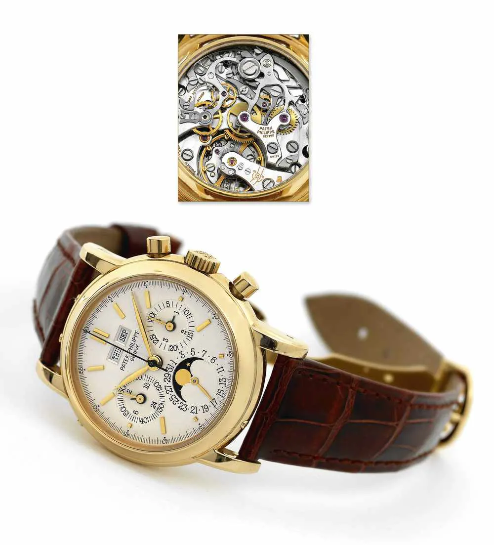 Patek Philippe Perpetual Calendar Chronograph 3971E 36mm Yellow gold Silver