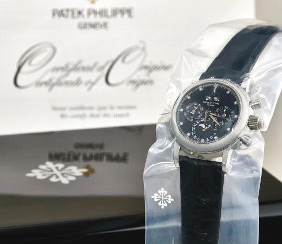 Patek Philippe Perpetual Calendar Split-Seconds Chronograph 5004P-033 36.5mm Platinum Black