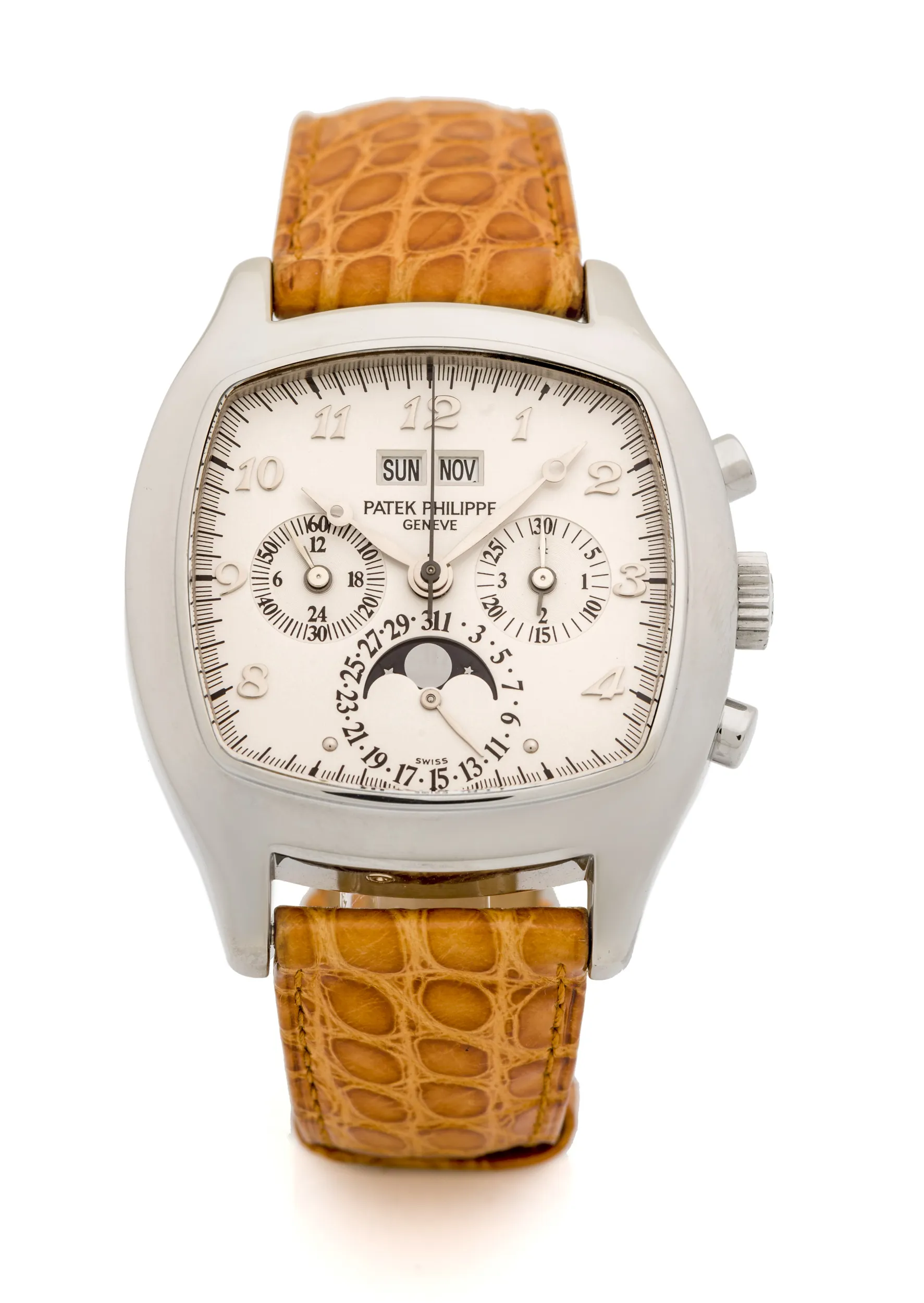 Patek Philippe Perpetual Calendar Chronograph 5020G 37mm White gold White