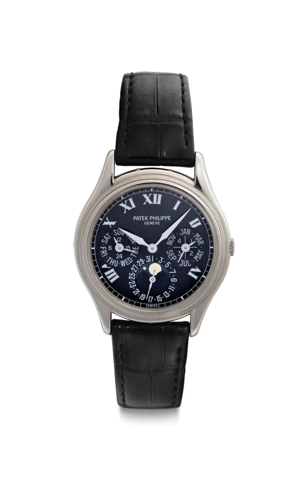 Patek Philippe Perpetual Calendar 5038G 36mm White gold Black