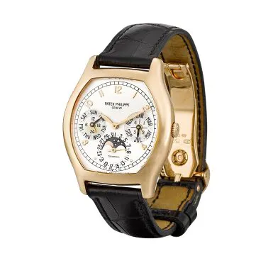 Patek Philippe Perpetual Calendar 5040 35.5mm Rose gold Silver 1