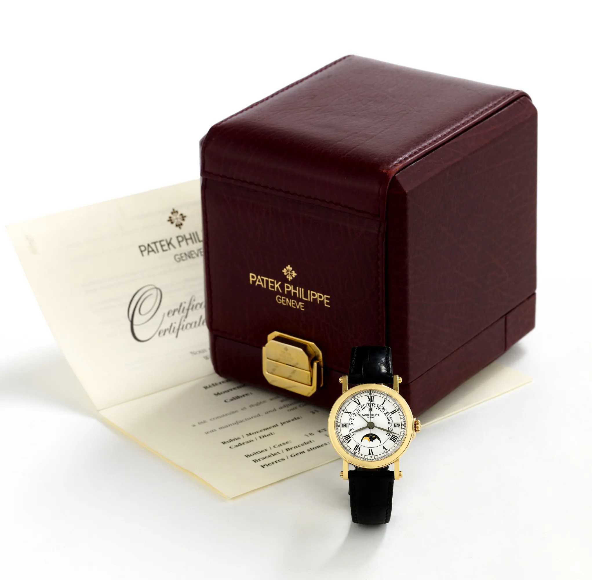 Patek Philippe Perpetual Calendar 5059J 36mm Yellow gold White