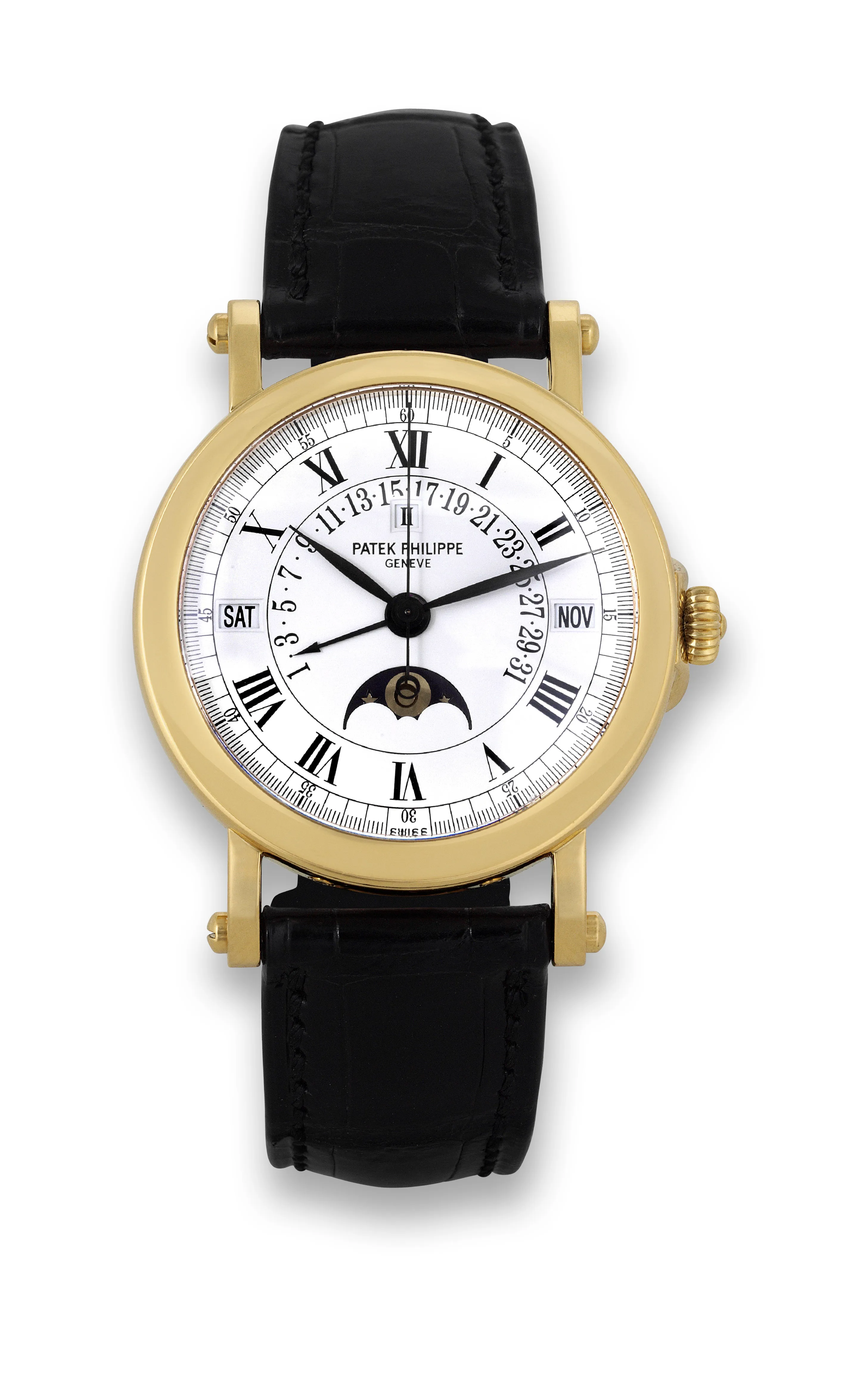 Patek Philippe Perpetual Calendar 5059J 36mm Yellow gold White