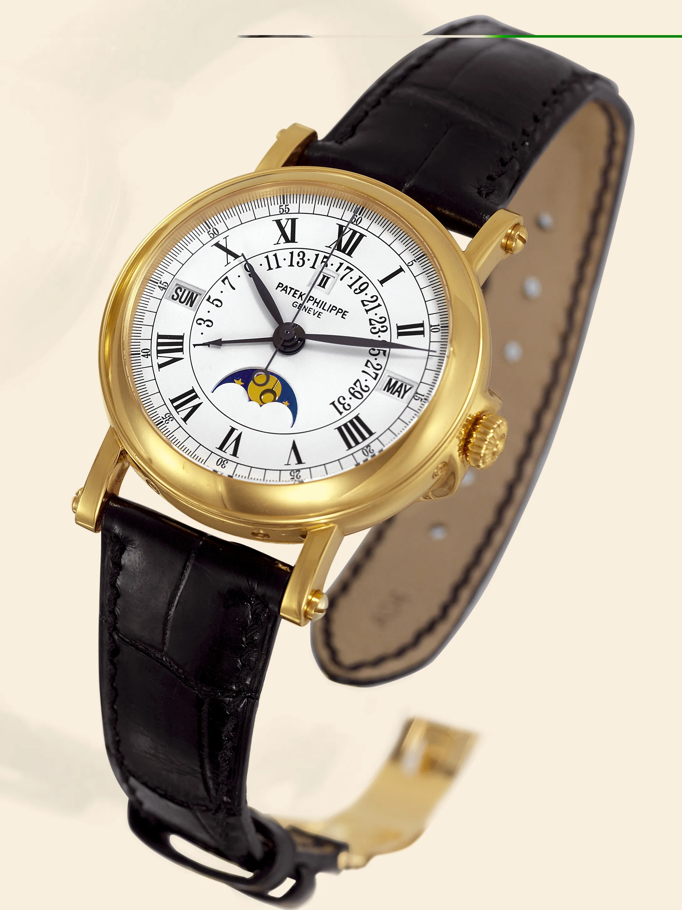 Patek Philippe Perpetual Calendar 5059J 36mm Yellow gold White