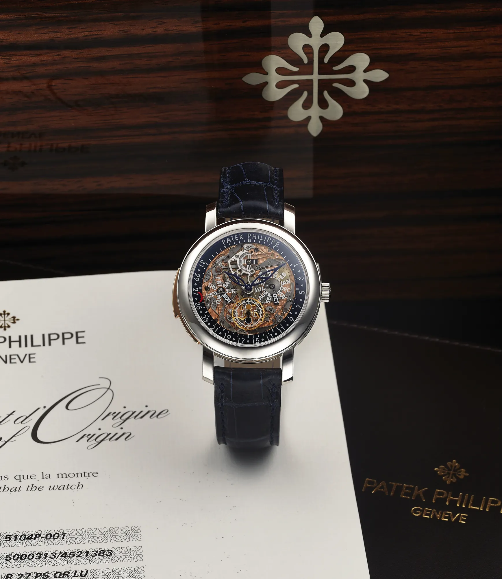 Patek Philippe Perpetual Calendar 5104P 43mm Platinum Skeletonized