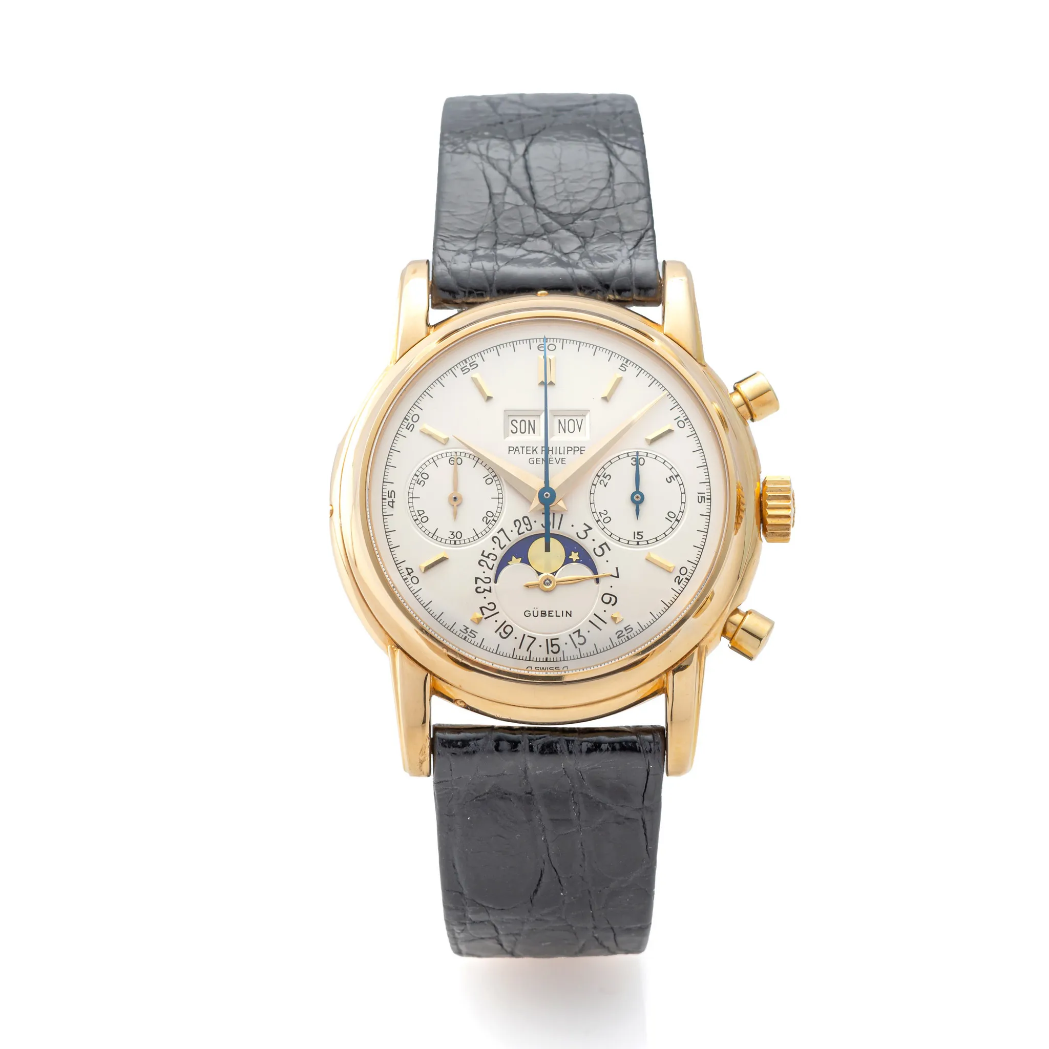 Patek Philippe Perpetual Calendar Chronograph 2499/100 38mm Yellow gold White