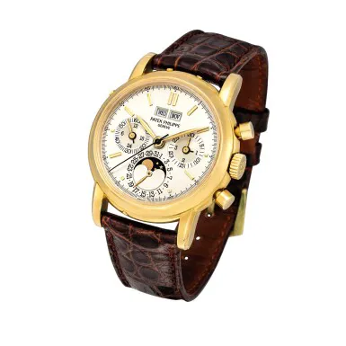 Patek Philippe Perpetual Calendar Chronograph 3971 36mm Yellow gold Silver 3