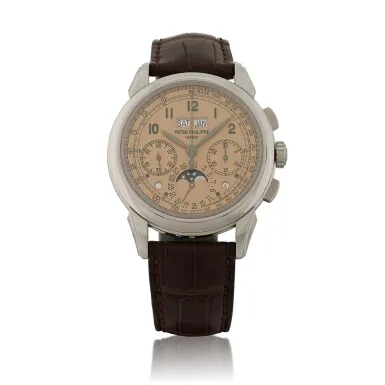 Patek Philippe Perpetual Calendar Chronograph 5270P 41mm Platinum Salmon