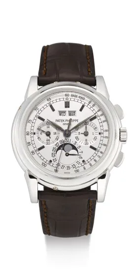 Patek Philippe Perpetual Calendar Chronograph 5970G 40mm White gold Silver