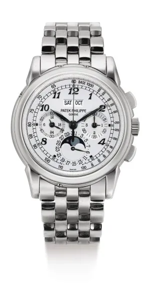 Patek Philippe Perpetual Calendar Chronograph 5970G 40mm White gold Silver