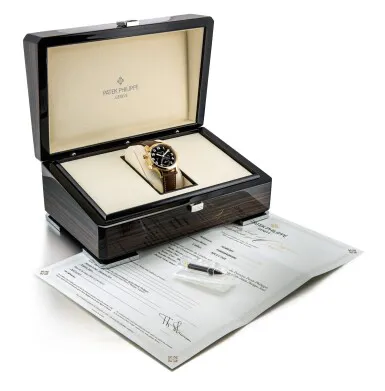 Patek Philippe Calatrava 7234 37.5mm Rose gold Brown 3