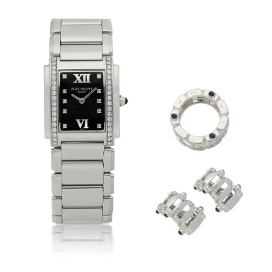 Patek Philippe Twenty~4 4910/10A-001 25mm Stainless steel Black