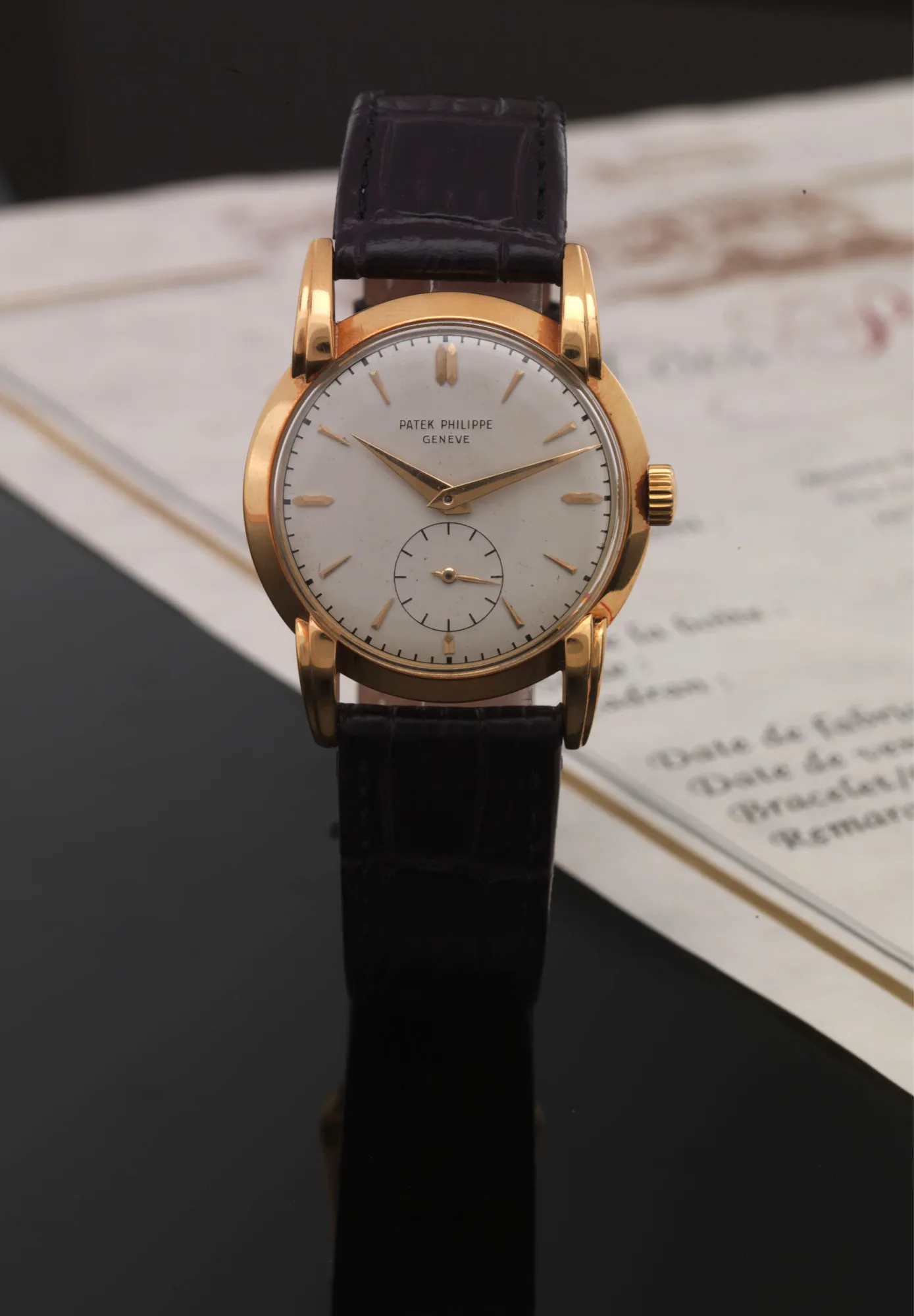 Patek Philippe 2429 33mm Yellow gold Silver