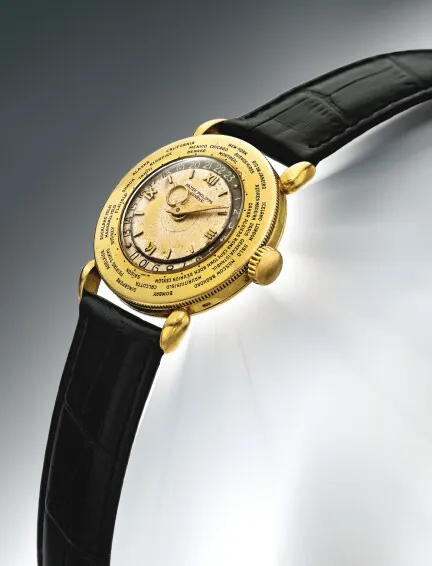 Patek Philippe World Time 1415 31mm Yellow gold Silver