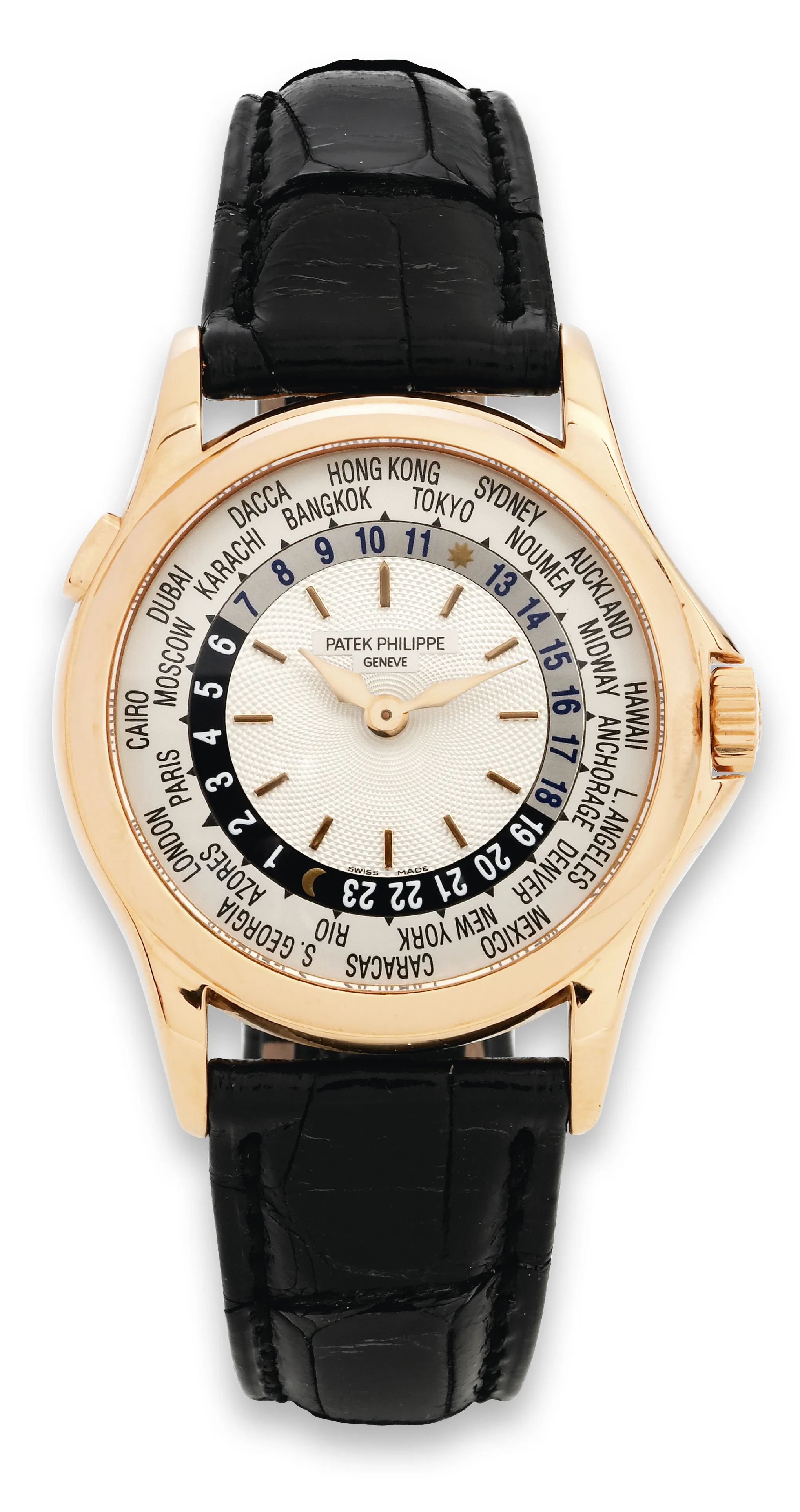 Patek Philippe World Time 5110R 37mm Rose gold Silver