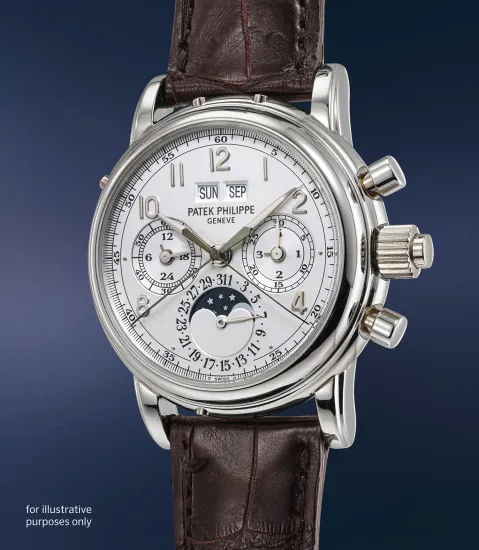 Patek Philippe Perpetual Calendar Split-Seconds Chronograph 5004G-013 36mm White gold Silver 1