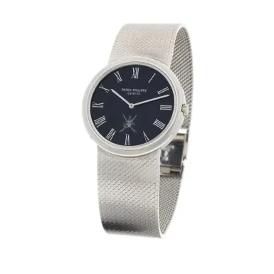 Patek Philippe Calatrava 3606 32.5mm White gold Blue 2