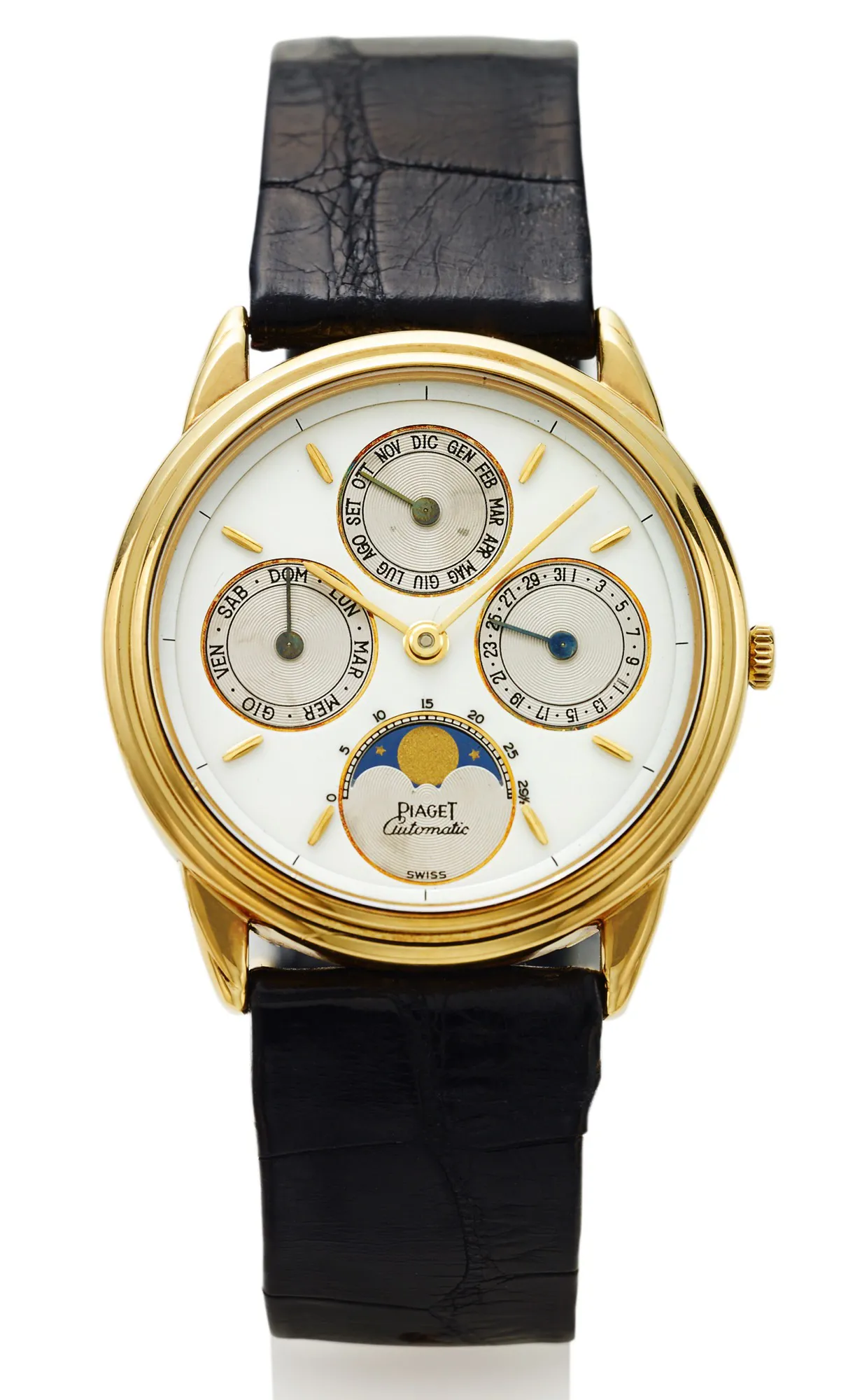 Piaget 15958 33mm Yellow gold White