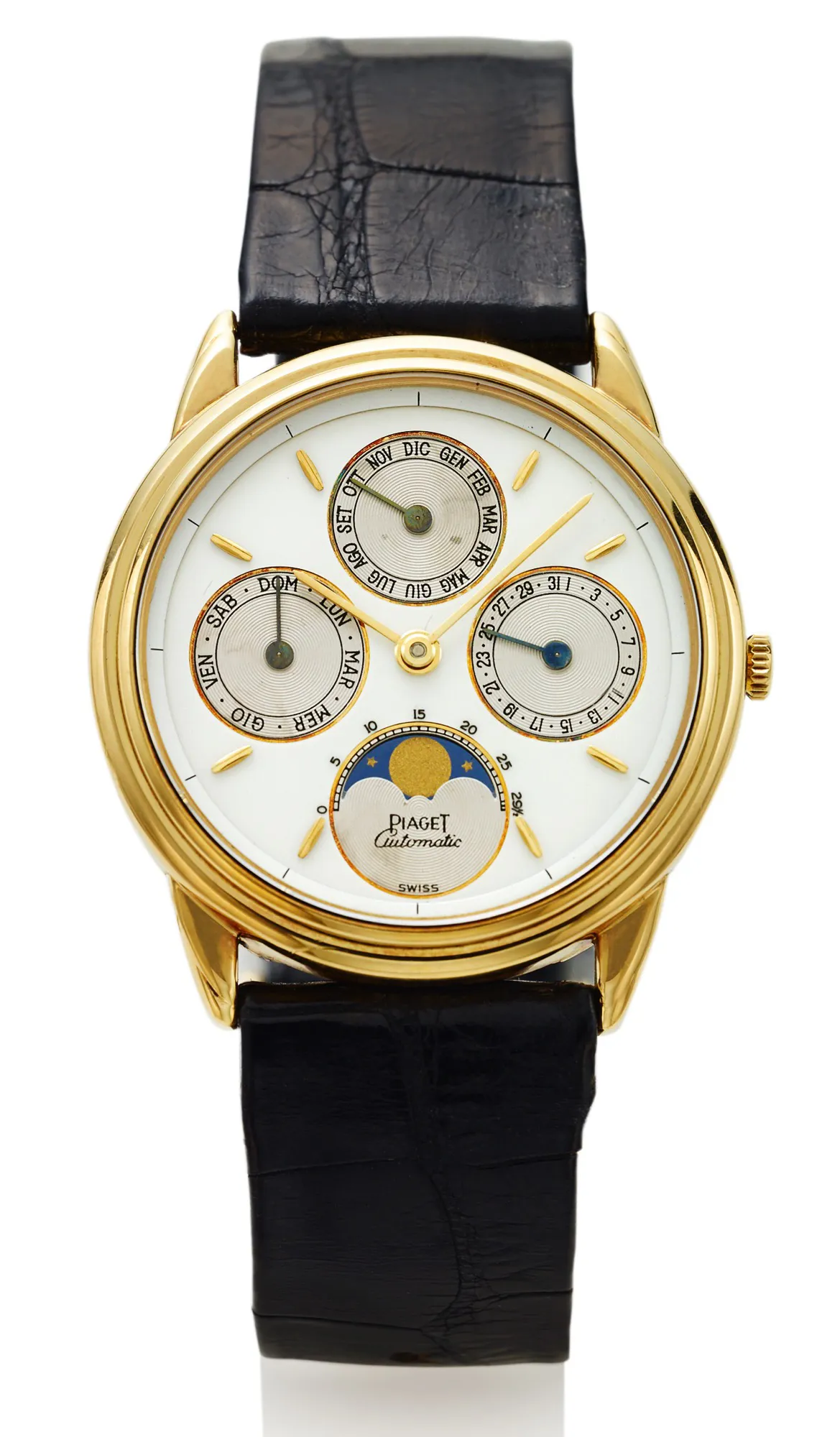 Piaget 15958 33mm Yellow gold White