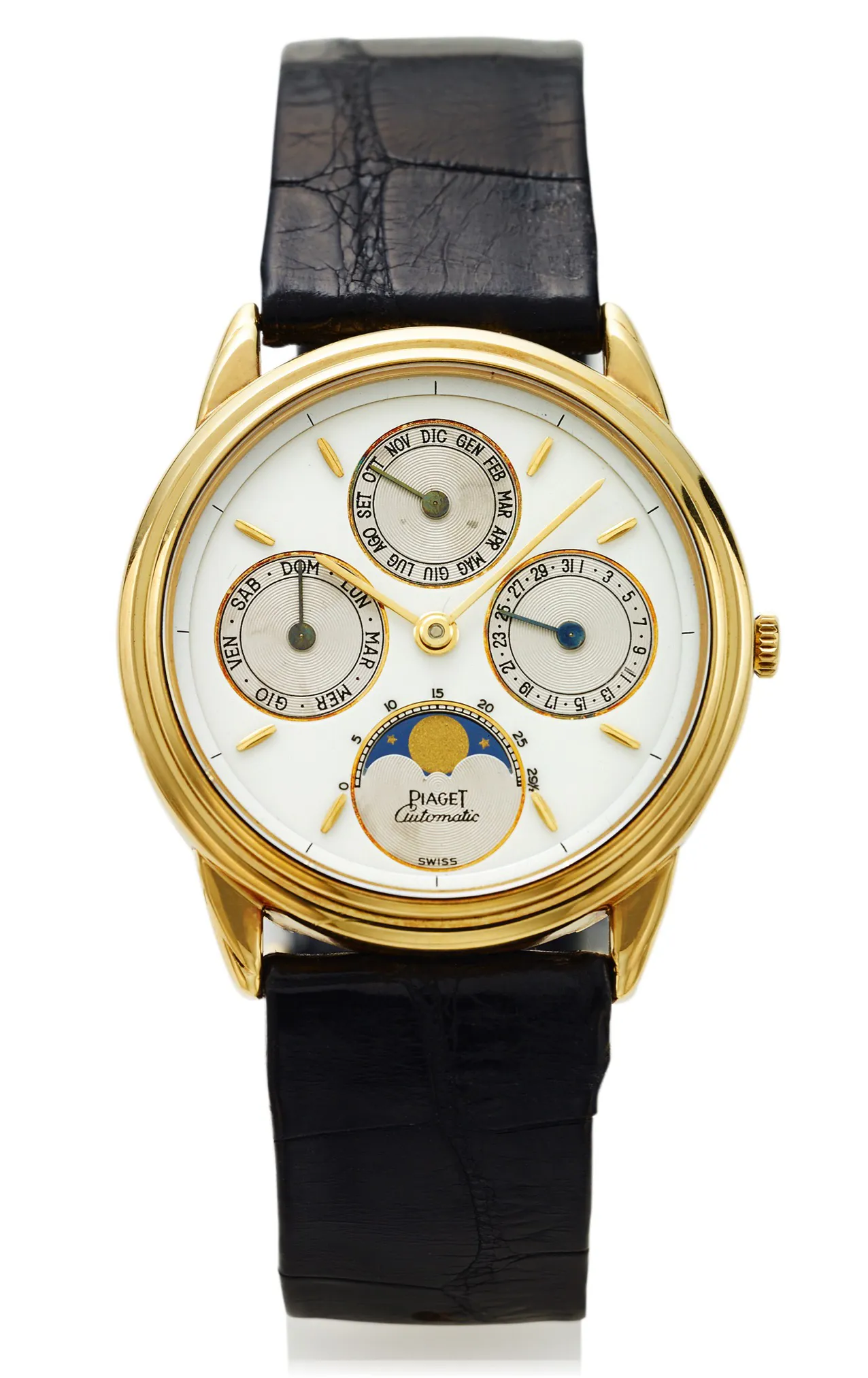 Piaget 15958 33mm Yellow gold White